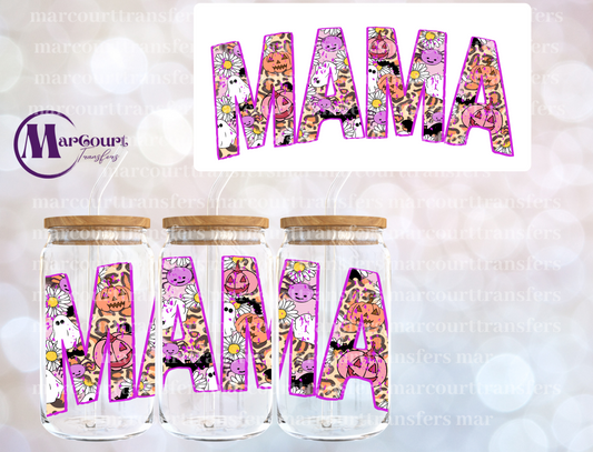 MAMA SPOOKY LETTERS 2-16 0Z-UV DTF CUP WRAP