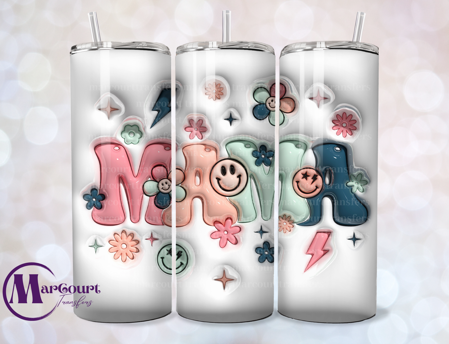 MAMA INFLATED-SKINNY TUMBLER TRANSFER