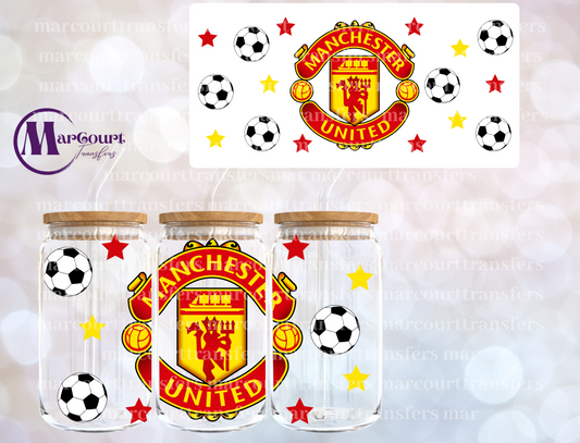 MANCHESTER UNITED (SOCCER)-16 0Z-UV DTF CUP WRAP