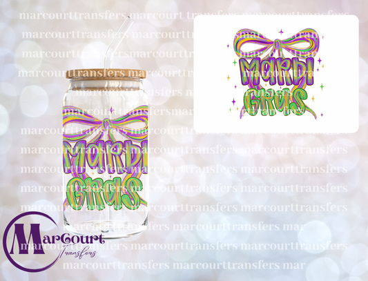 MARDI GRAS-DECAL-UV DTF CUP WRAP