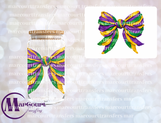 MARDI GRAS PAINT BOW 1-DECAL-UV DTF CUP WRAP