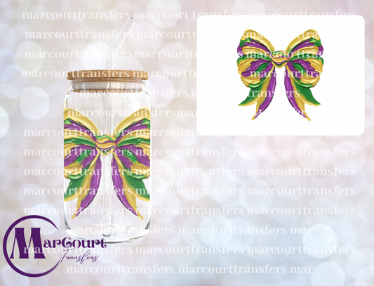 MARDI GRAS PAINT BOW 2-DECAL-UV DTF CUP WRAP