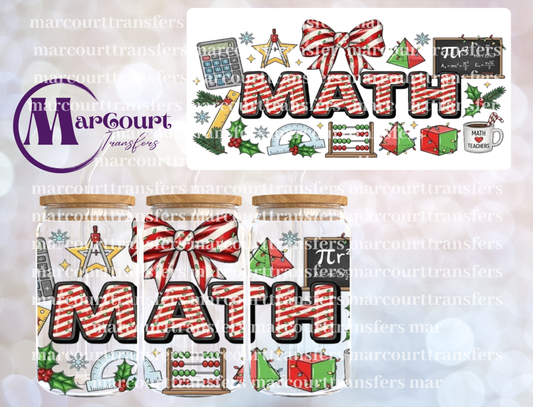 MATH SNACKCAKES-16 0Z-UV DTF CUP WRAP