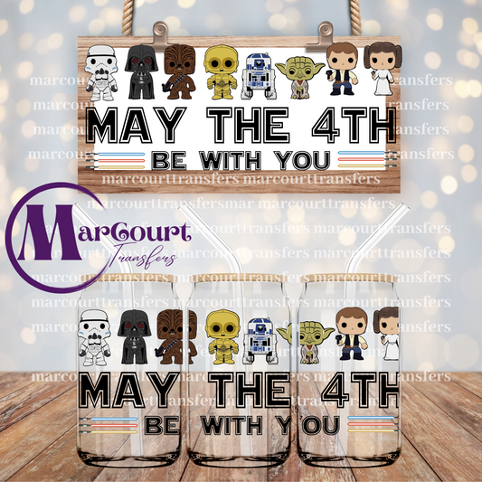 MAY THE 4TH BE WITH YOU-16 0Z-UV DTF CUP WRAP