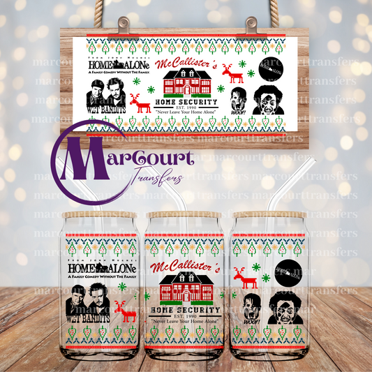 MCCALLISTER'S HOME SECURITY HOME ALONE-16 0Z-UV DTF CUP WRAP