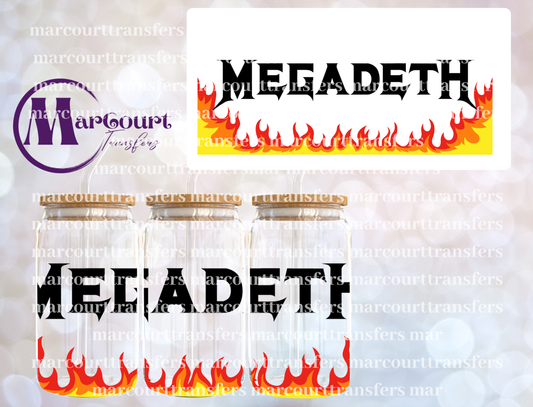 MEGADETH BAND-16 0Z-UV DTF CUP WRAP