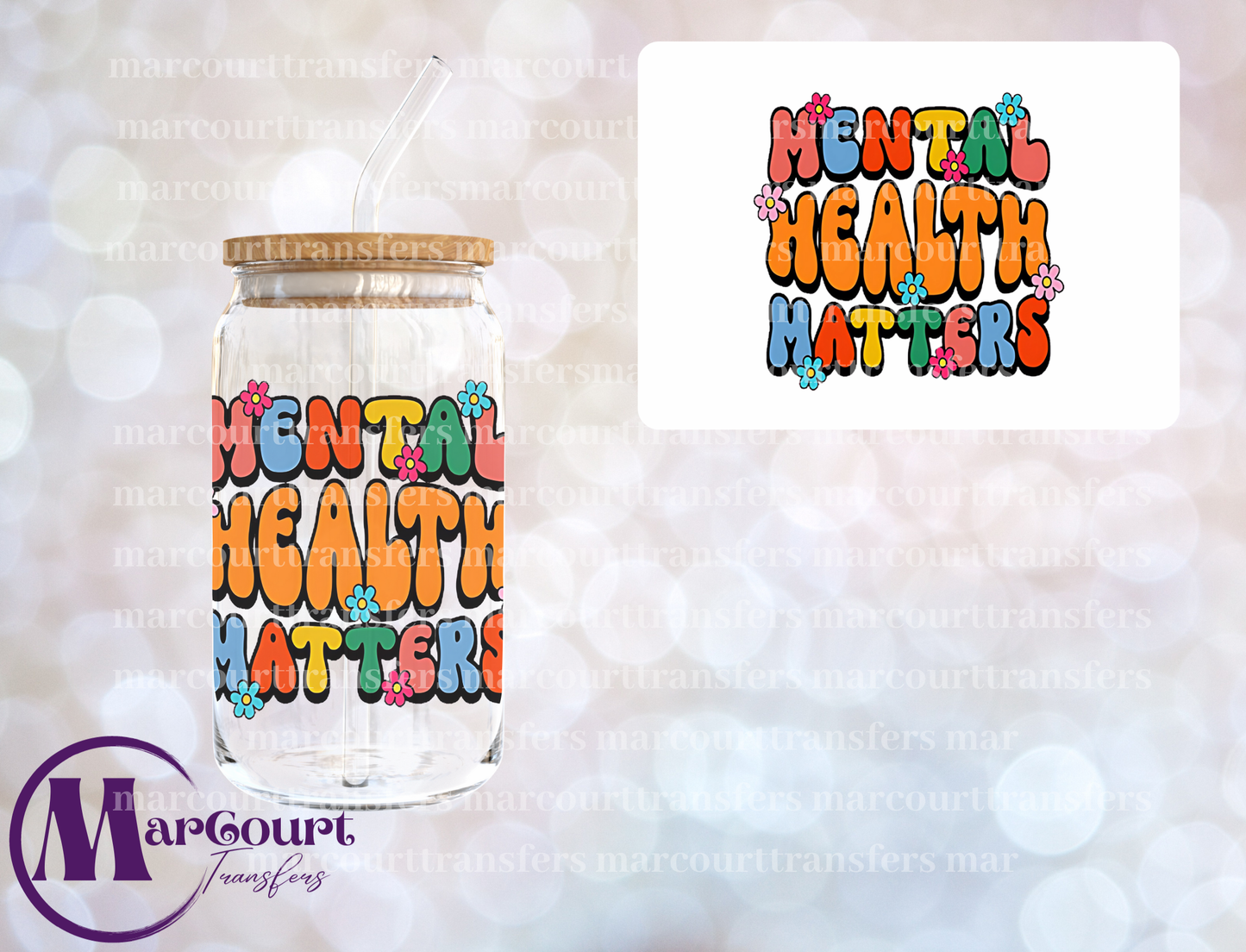 MENTAL HEALTH MATTERS-DECAL-UV DTF CUP WRAP