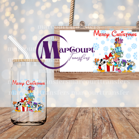 MERRY CHRISTMAS MAGICAL FRIENDS-DECAL-UV DTF CUP WRAP