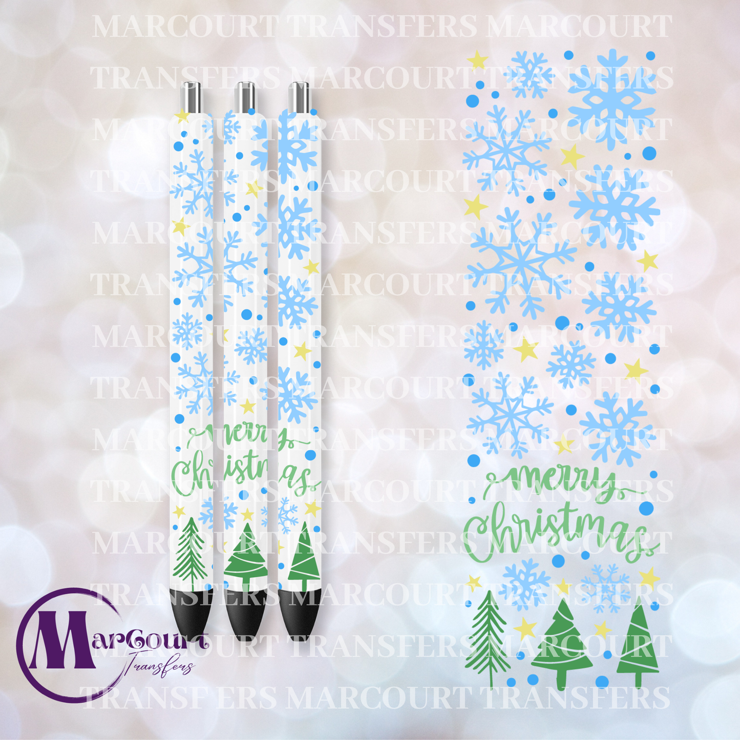 MERRY CHRISTMAS PEN 1-UV PEN WRAP