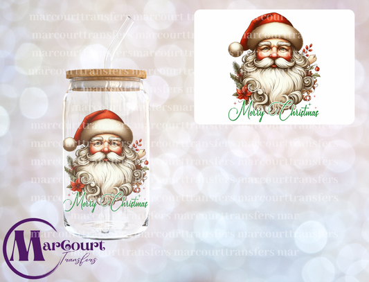 MERRY CHRISTMAS SANTA CLAUS-DECAL-UV DTF CUP WRAP