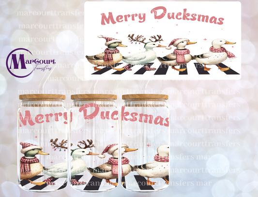 MERRY DUCKMAS-16 0Z-UV DTF CUP WRAP