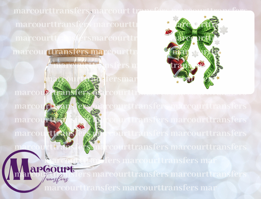 MERRY GRINCHMAS FAUX YARN 1-DECAL-UV DTF CUP WRAP