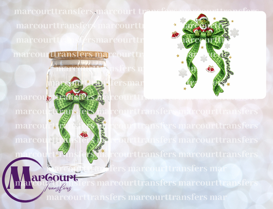 MERRY GRINCHMAS FAUX YARN 2-DECAL-UV DTF CUP WRAP