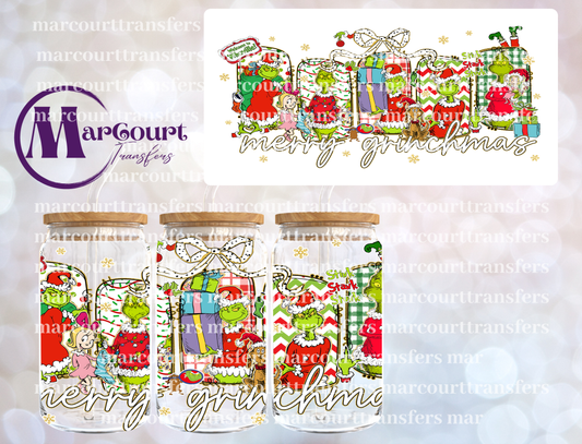 MERRY GRINCHMAS GIFTS AND CINDY-16 0Z-UV DTF CUP WRAP