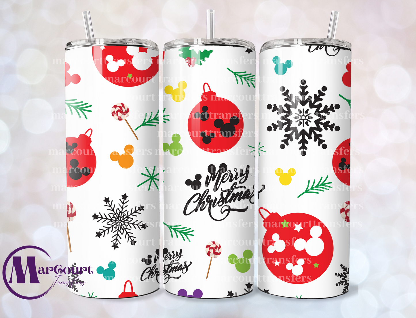 MERRY MAGICAL CHRISTMAS-SKINNY TUMBLER TRANSFER