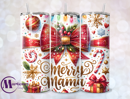 MERRY MAMA-SKINNY TUMBLER TRANSFER