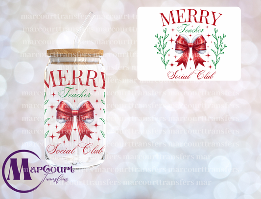 MERRY SOCIAL CLUB TEACHER-DECAL-UV DTF CUP WRAP