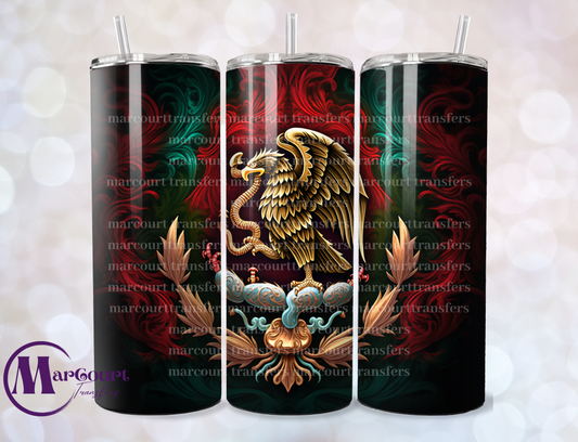 MEXICAN FLAG-SKINNY TUMBLER TRANSFER