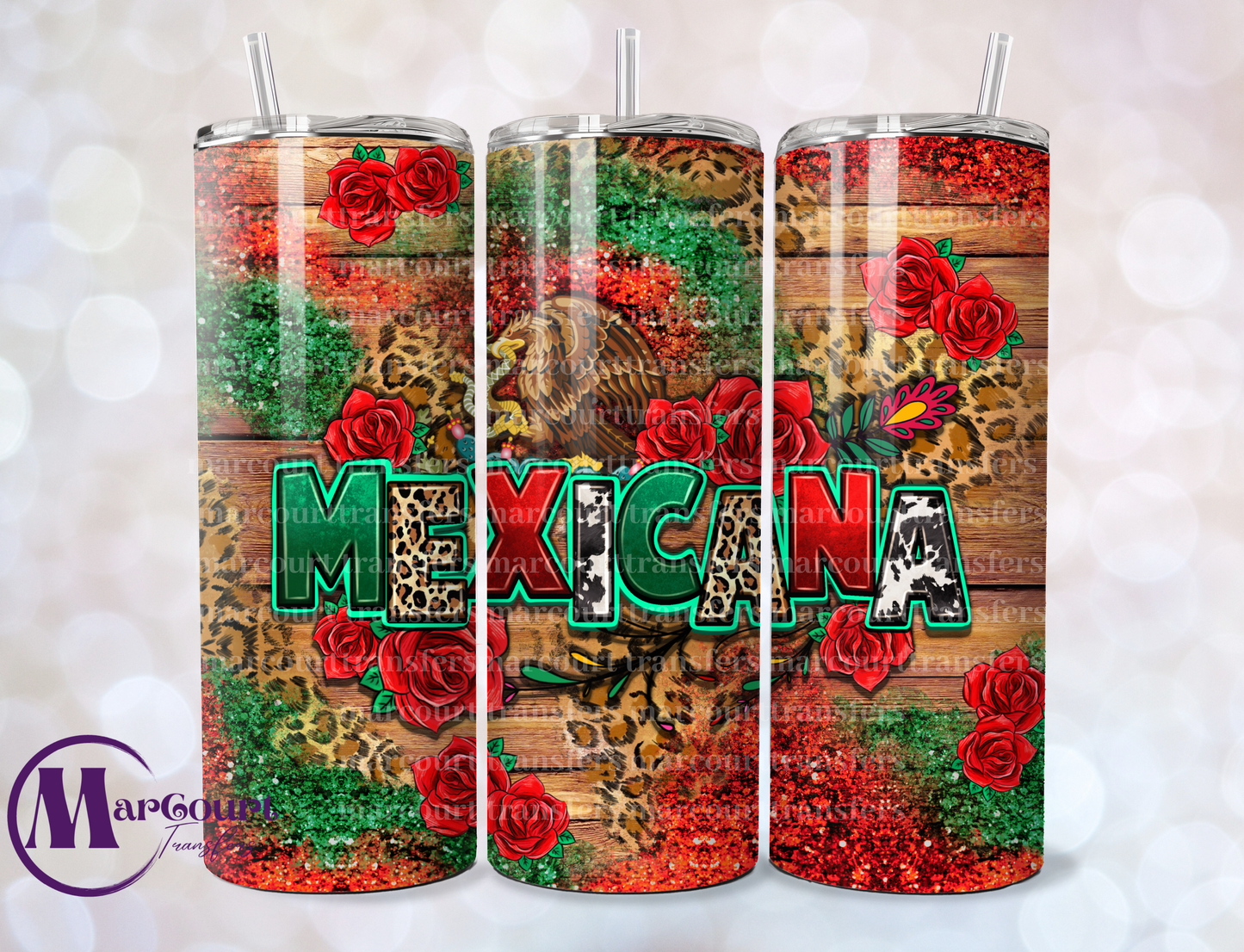 MEXICANA-SKINNY TUMBLER TRANSFER