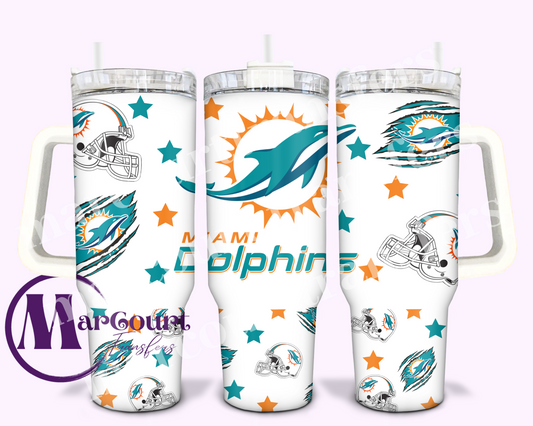 MIAMI DOLPHINS-40 OZ-UV DTF CUP WRAP
