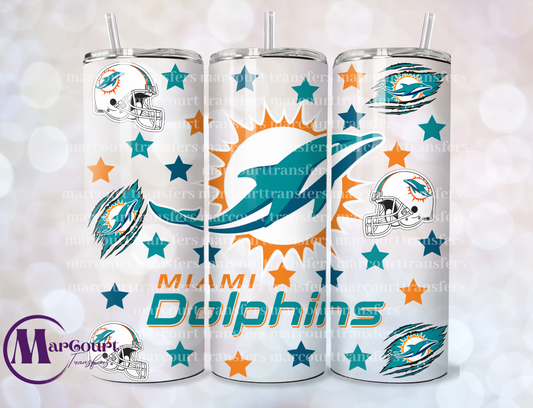 MIAMI DOLPHINS-SKINNY TUMBLER TRANSFER