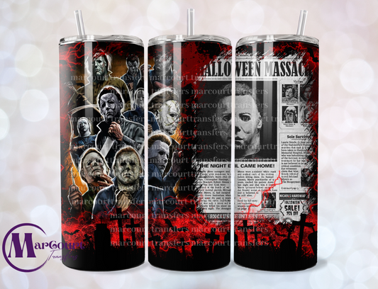 MICHAEL MYERS 3-SKINNY TUMBLER TRANSFER