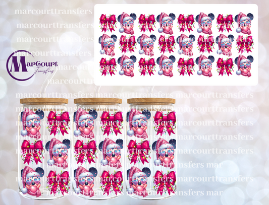 MICKEY BUBBLEGUM CHRISTMAS-16 0Z-UV DTF CUP WRAP