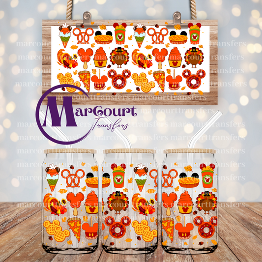 FALL MOUSE-16 0Z-UV DTF CUP WRAP