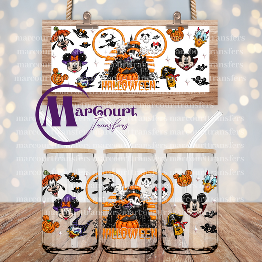 MICKEY HALLOWEEN INFLATED-16 0Z-UV DTF CUP WRAP