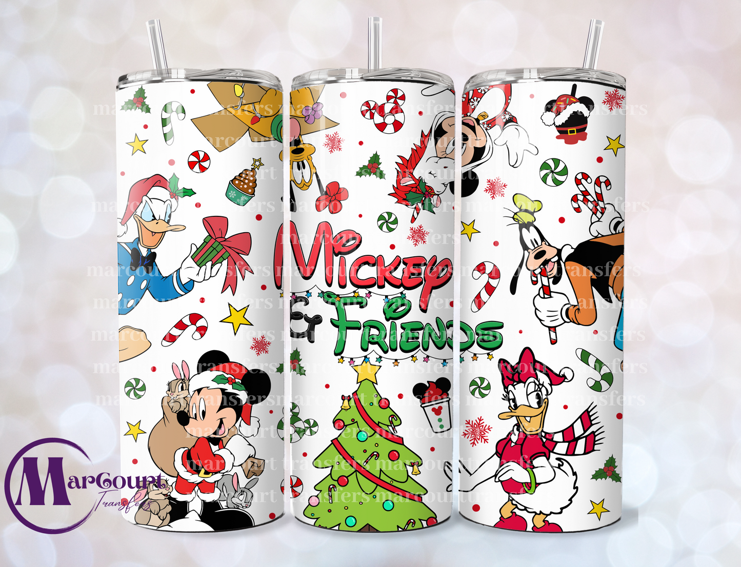 MICKEY AND FRIENDS-SKINNY TUMBLER TRANSFER