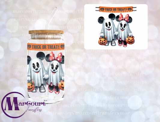 MICKEY AND MINNIE GHOSTS-DECAL-UV DTF CUP WRAP