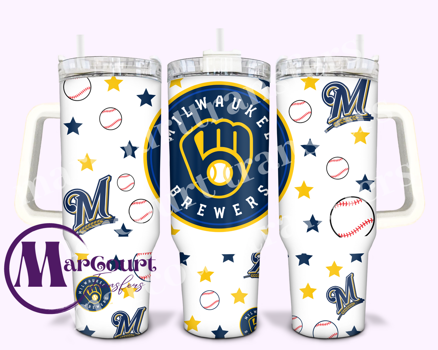 MILWAUKEE BREWERS-40 0Z-UV DTF CUP WRAP