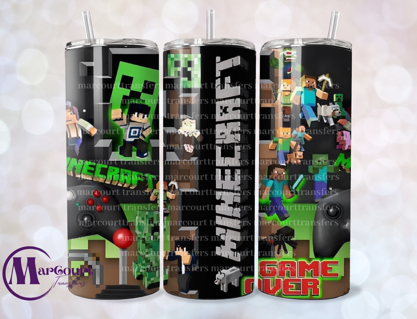 MINECRAFT-SKINNY TUMBLER TRANSFER