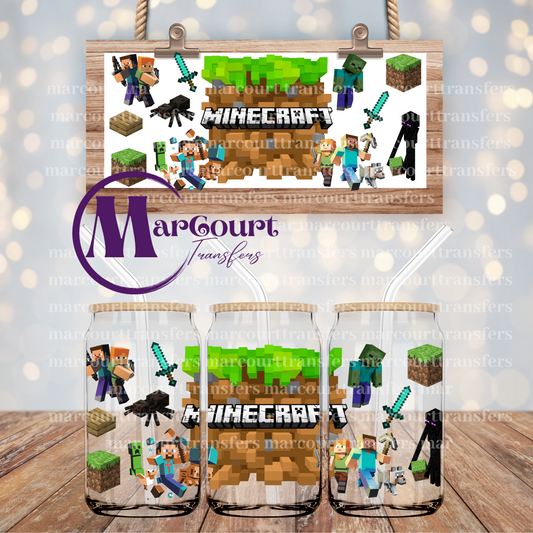 MINECRAFT-16 0Z-UV DTF CUP WRAP