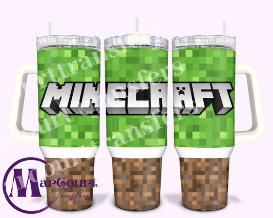 MINECRAFT-40 0Z-UV DTF CUP WRAP