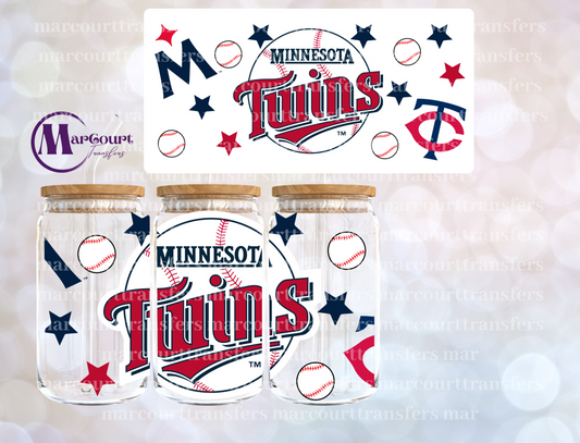 MINNESOTA TWINS-16 0Z-UV DTF CUP WRAP