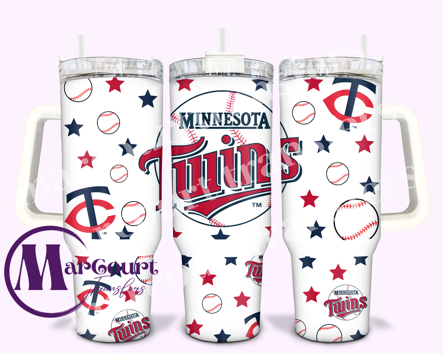 MINNESOTA TWINS-40 0Z-UV DTF CUP WRAP