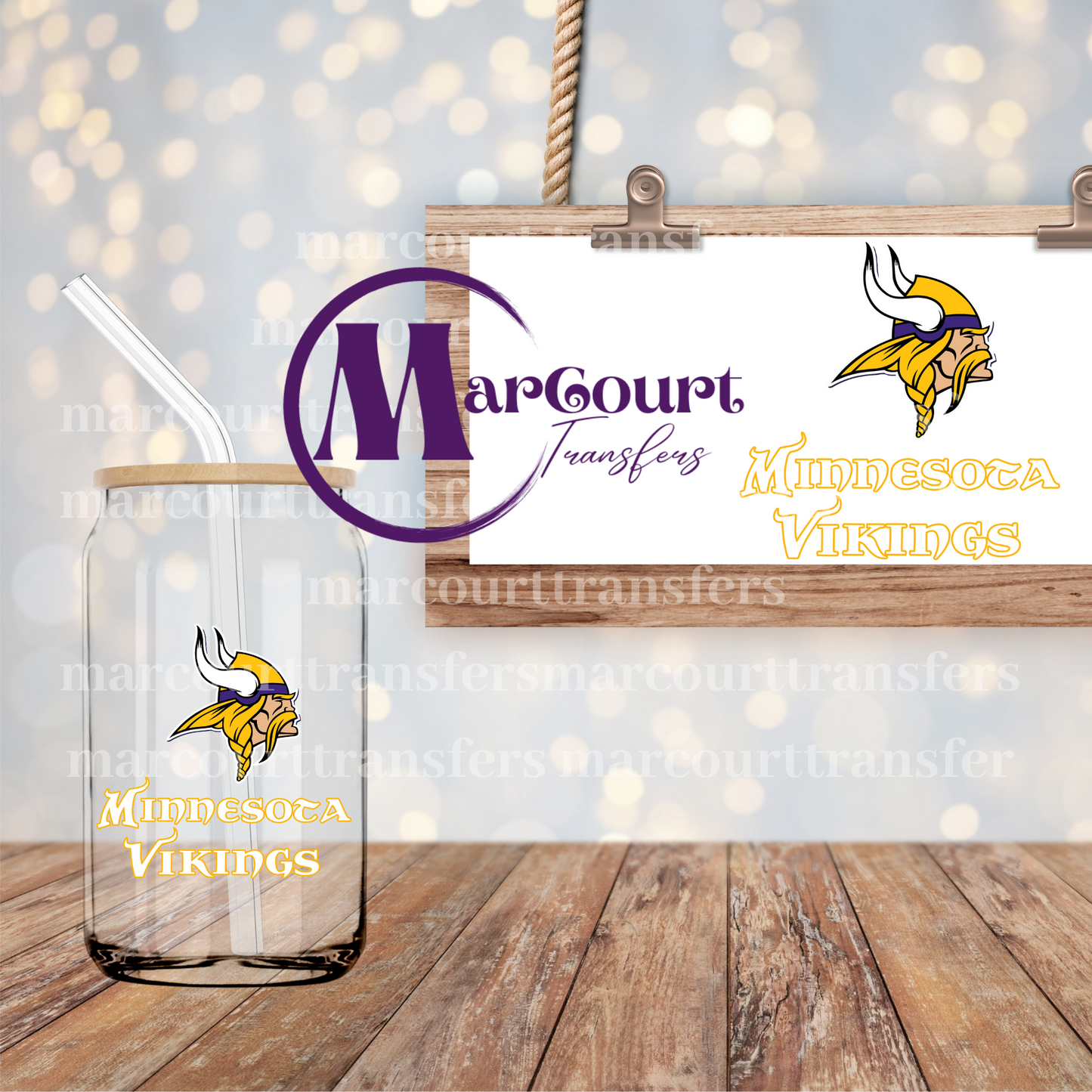 MINNESOTA VIKINGS-DECAL-UV DTF CUP WRAP