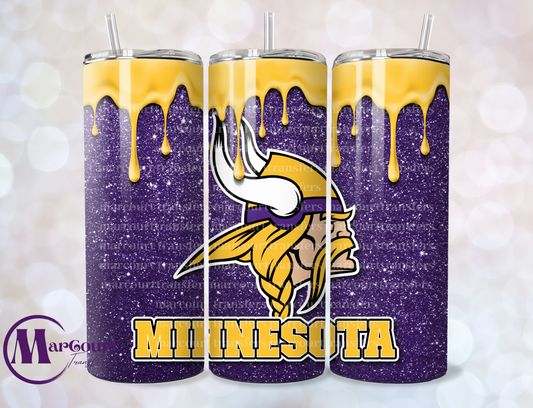 MINNESOTA VIKINGS-SKINNY TUMBLER TRANSFER