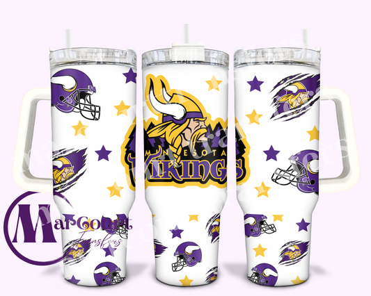 MINNESOTA VIKINGS-40 0Z-UV DTF CUP WRAP