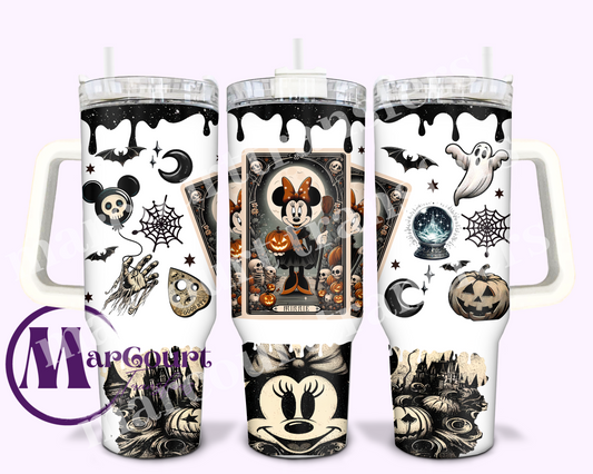 MINNIE HALLOWEEN-40 0Z-UV DTF CUP WRAP