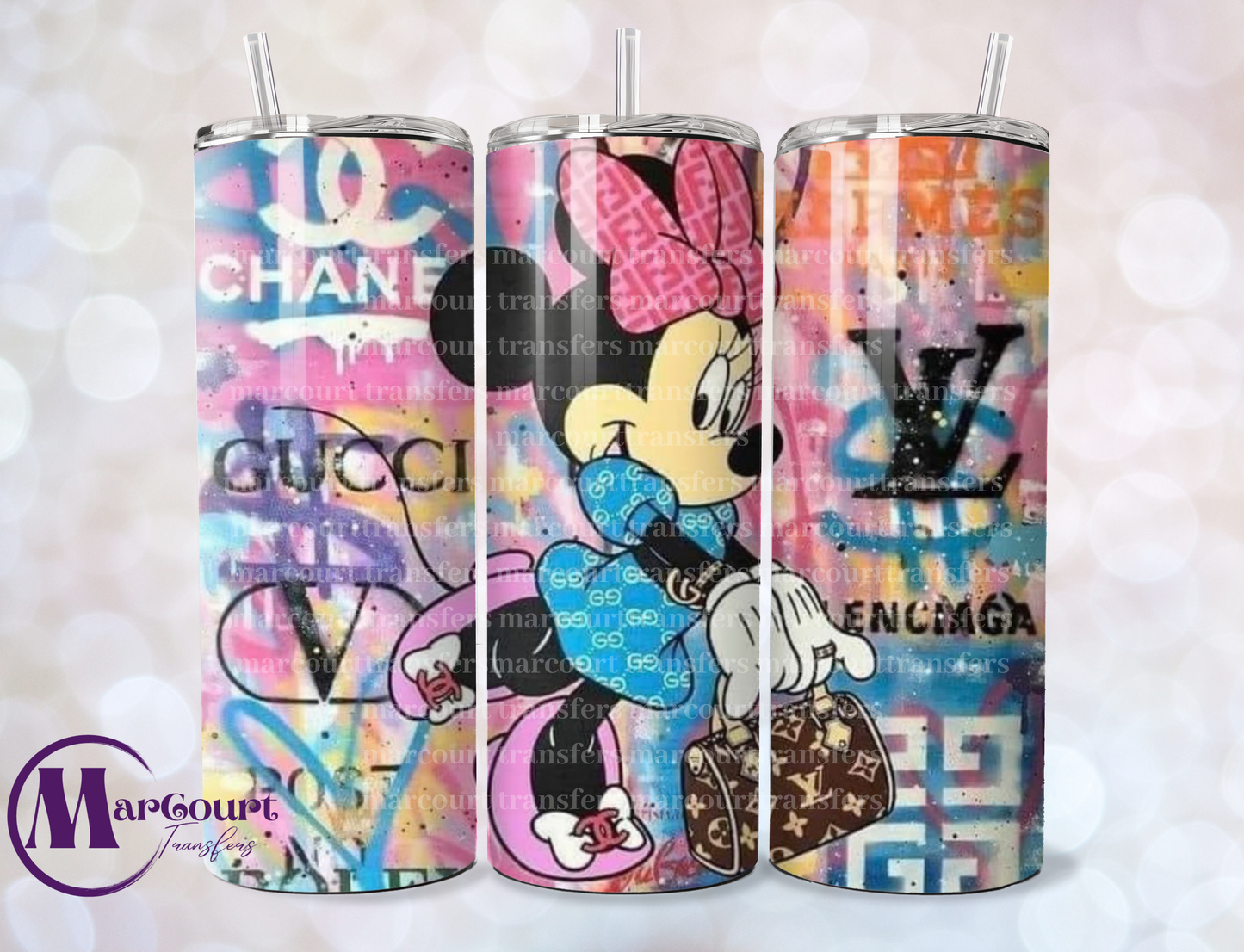 MINNIE LUXURY-SKINNY TUMBLER TRANSFER