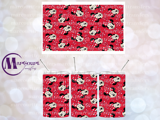 MINNIE RED-12 OZ TUMBLER SUBLIMATION