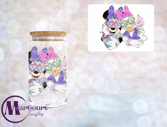 MINNIE AND DAISY DUCK-DECAL-UV DTF CUP WRAP