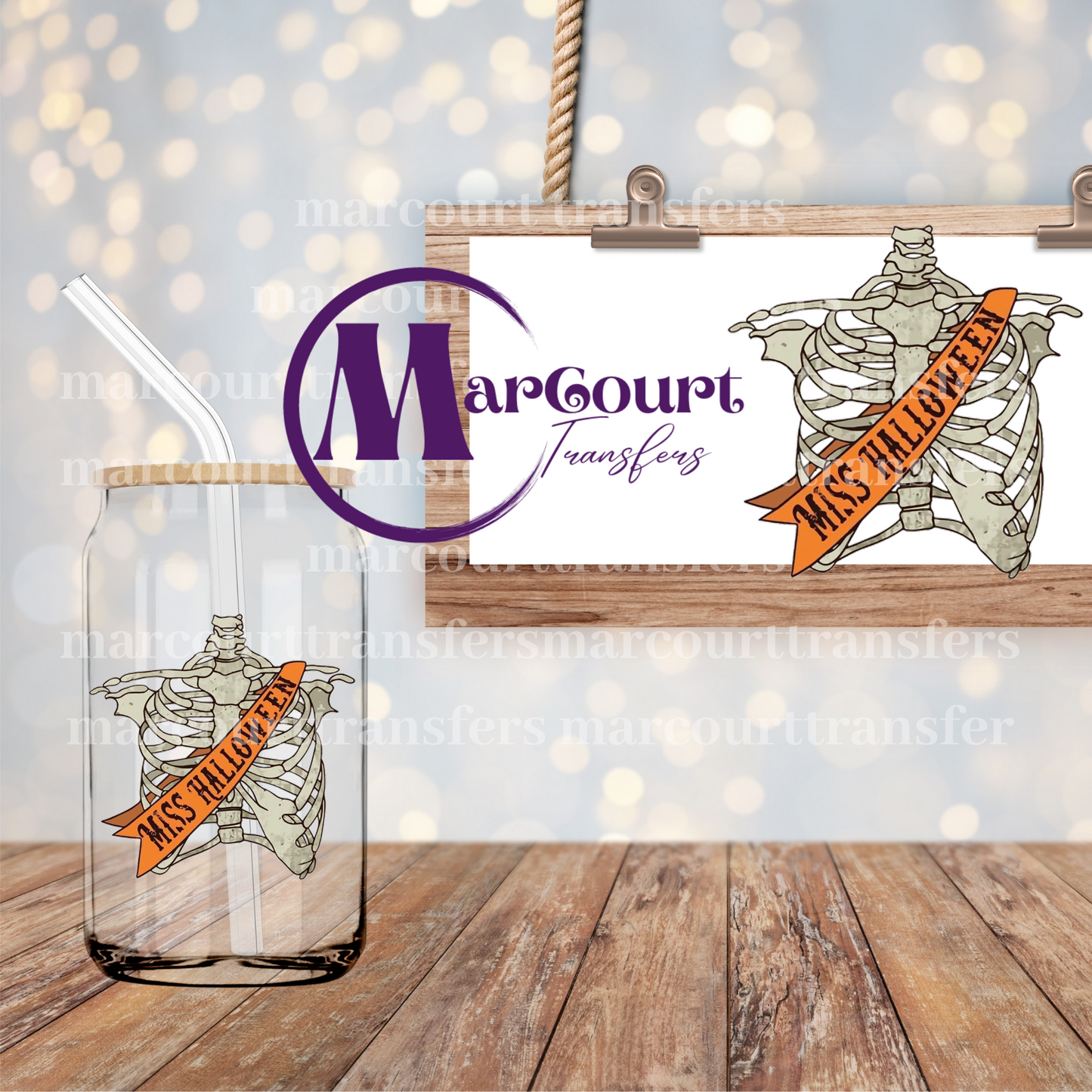 MISS HALLOWEEN-DECAL-UV DTF CUP WRAP