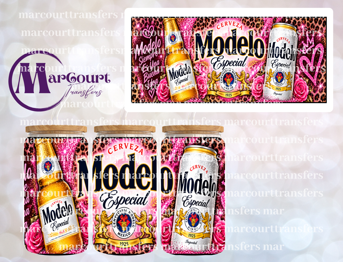 MODELO PINK CHEETAH-16 0Z-UV DTF CUP WRAP