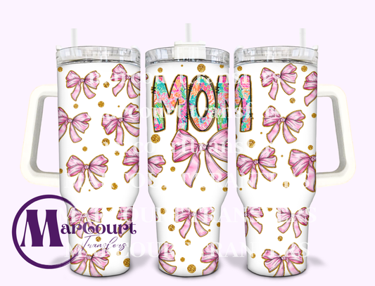 MOM BOWS-40 0Z-UV DTF CUP WRAP