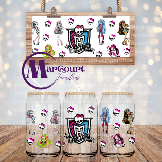 MONSTER HIGH-16 0Z-UV DTF CUP WRAP