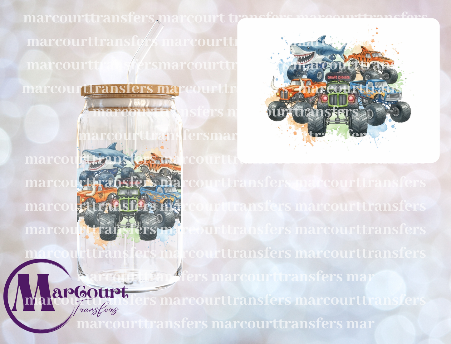 MONSTER JAM-DECAL-UV DTF CUP WRAP