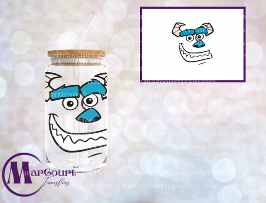 MONSTERS INC SULLY FACE-DECAL-UV DTF CUP WRAP